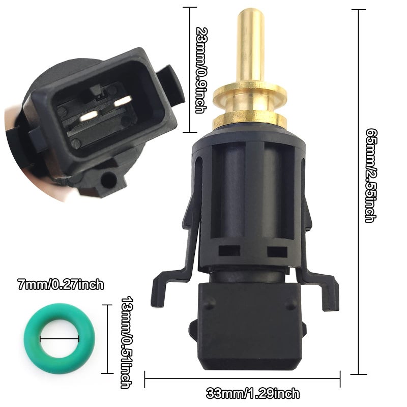 DADE 13621433077 Coolant Temperature Sensor in Lower Radiator Hose Compatible with BMW E87 E81 3er E46 E90 E91 5er E39 E60 F10 - Image 4
